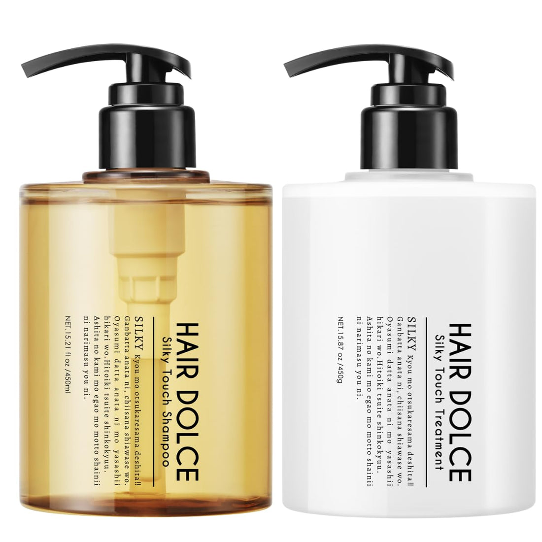 Headoruchepuroshotto HAIR DOLCE Shampooing toucher soyeux et soin, 450 ml + 450 g