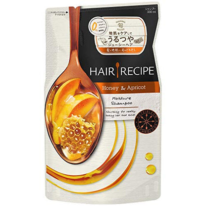 Hair Recipe Honey Apricot Enrich Moisture Shampoo Refill 330ml