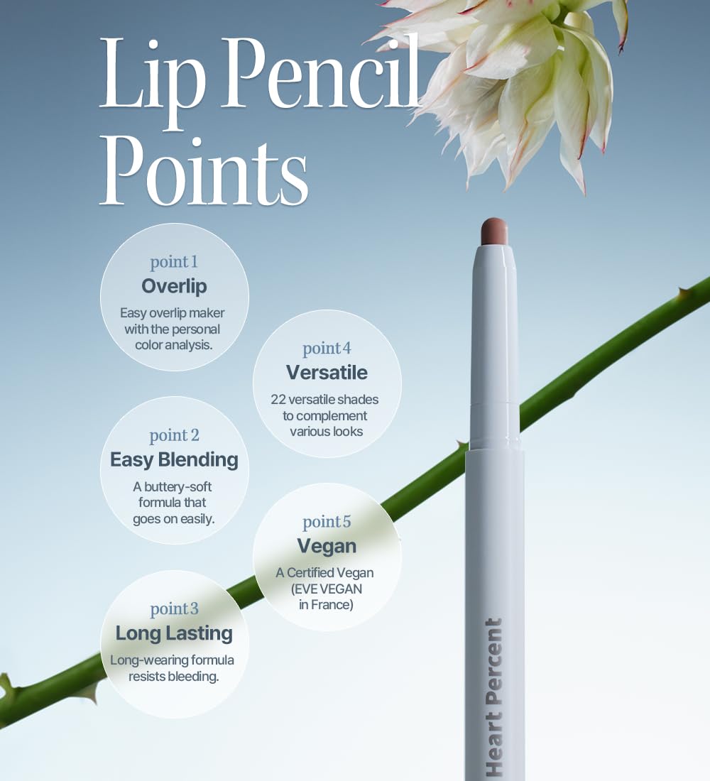 Heart Percent Dote On Mood Lip Pencil Multi 4-in-1 Salmon Beige