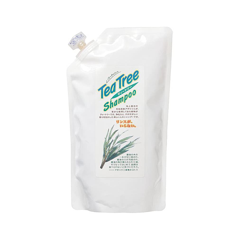 Hearty Heart Tea Tree Shampoo 420ml Organic Hair Care Refill