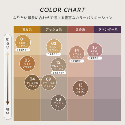 Heavy Rotation Coloring Eyebrow EX Ash Gray 8g for Natural Look