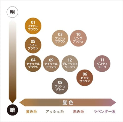 Heavy Rotation Coloring Eyebrow R Natural Ash 8g for Bold Color