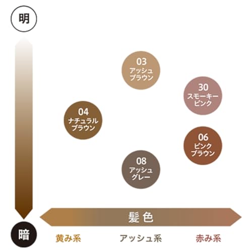 Heavy Rotation Coloring Eyebrow Micro Ash Brown 4g with Fine Brush