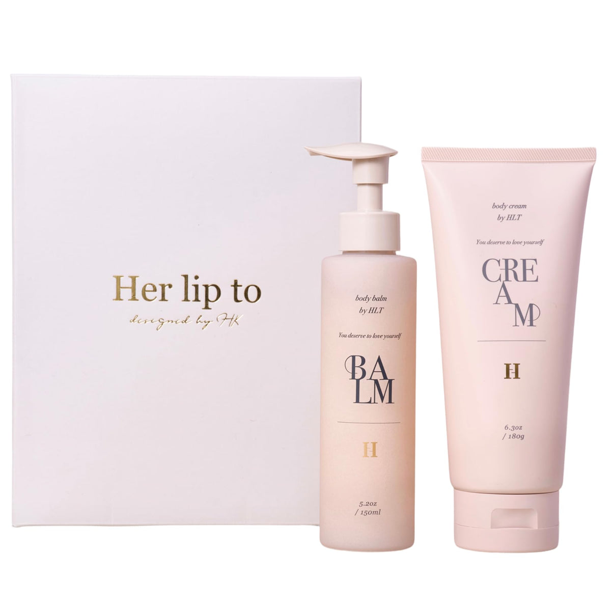 Her lip to Sensual Rich Body Cream Gift Set for Hydrated Skin