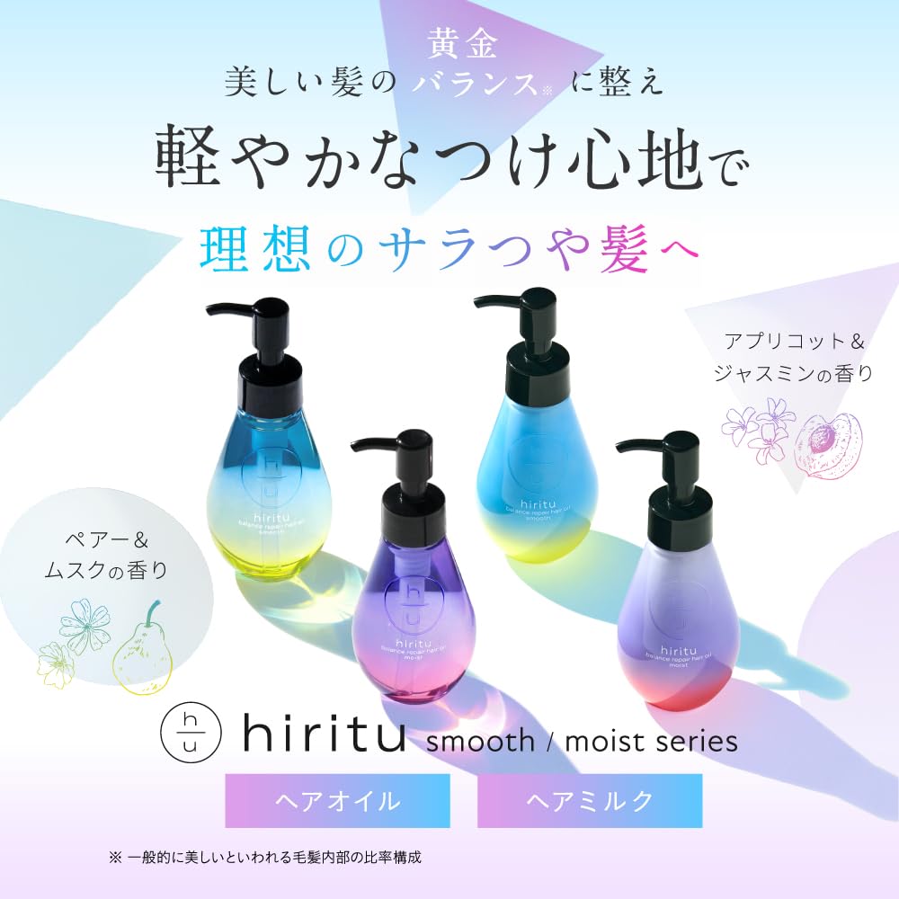 hiritu Balance Repair Hair Milk Smooth 200ml for Soft and Silky Hair