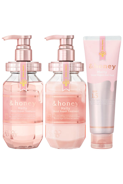 &amp;honey Melty Moist Repair 3 Piece Hair Care Set