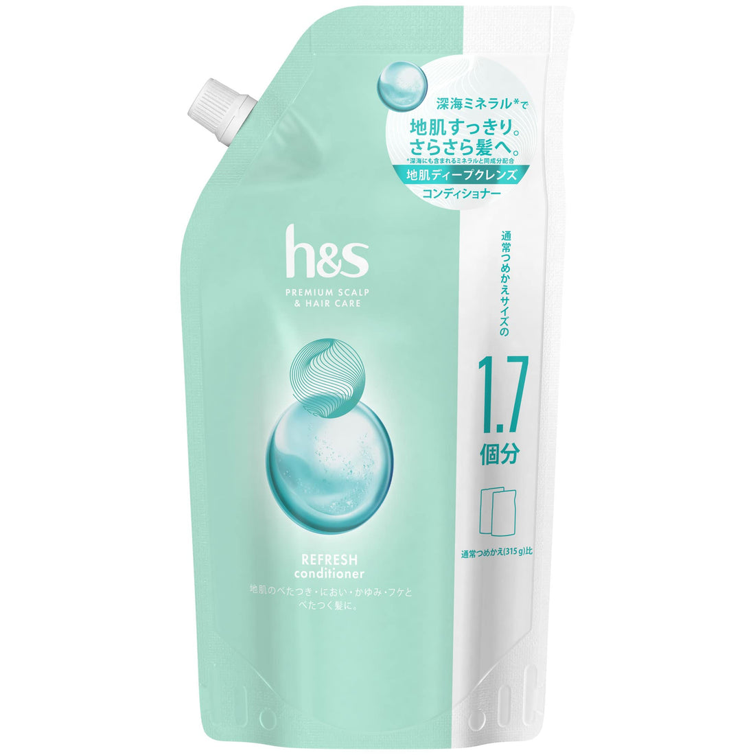 h&amp;s Refresh Conditioner Extra Large Size 550g with Deep Sea Minerals