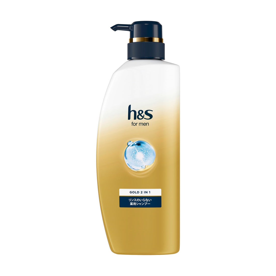 h&amp;s for men No-Rinse Shampoo Pump 350g Gold 2-in-1
