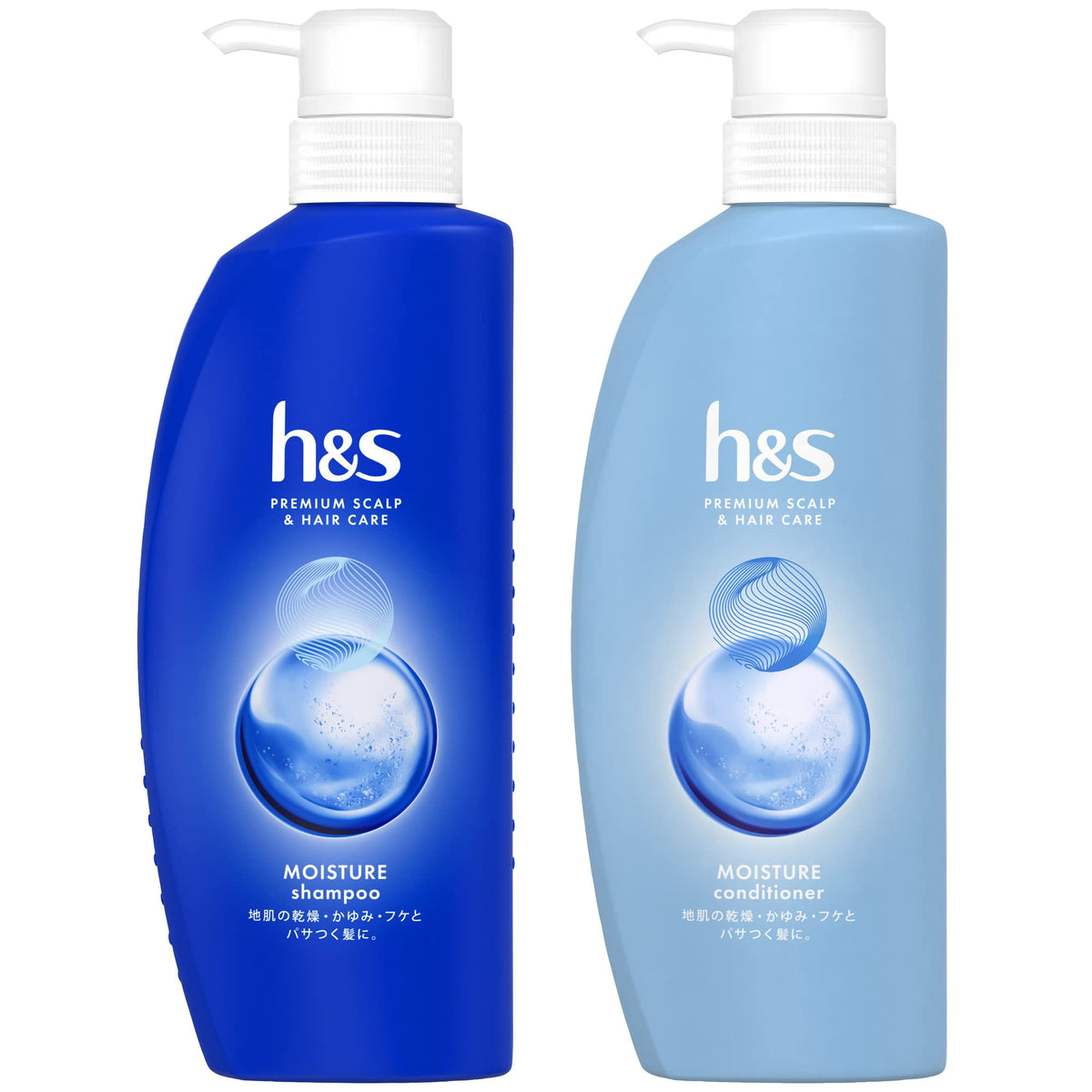 h&amp;s Moisture Shampoo and Conditioner Set 350mL 350g