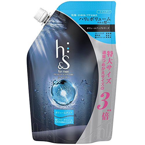 h&amp;s for men Volume Up Shampoo Refill 900mL for Body and Volume