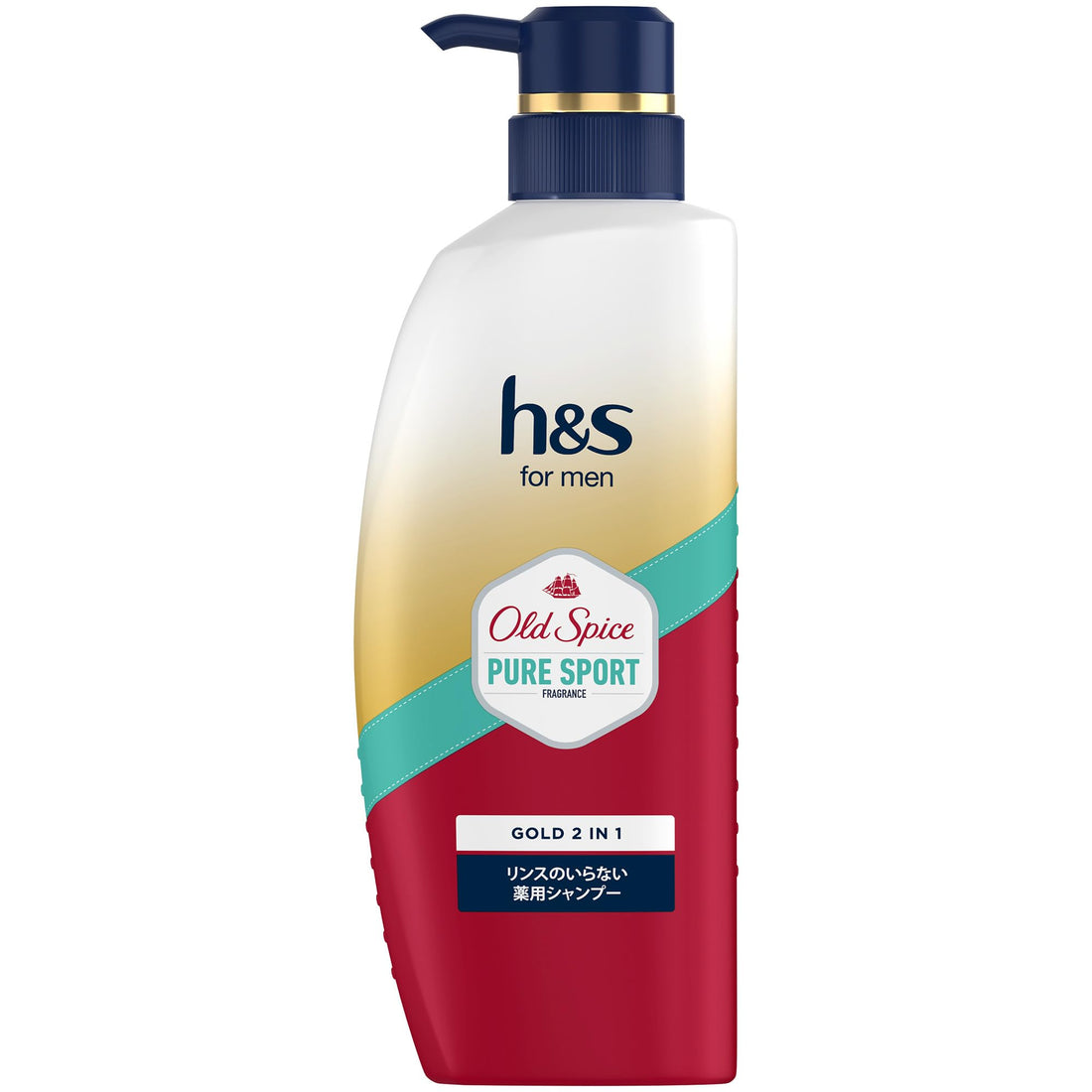 h&amp;s for men Gold 2in1 Old Spice Pure Sport Shampoo 350g