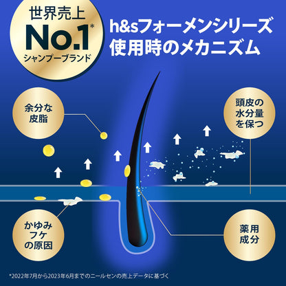 h&amp;s for men Scalp EX Shampoo Refill 300mL for Japanese Hair Care