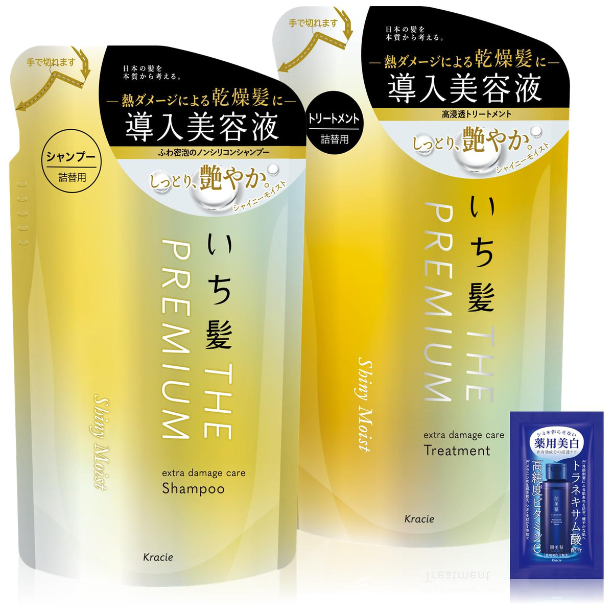 ICHIKAMI Shiny Moist Extra Damage Care Hair Treatment 300ml