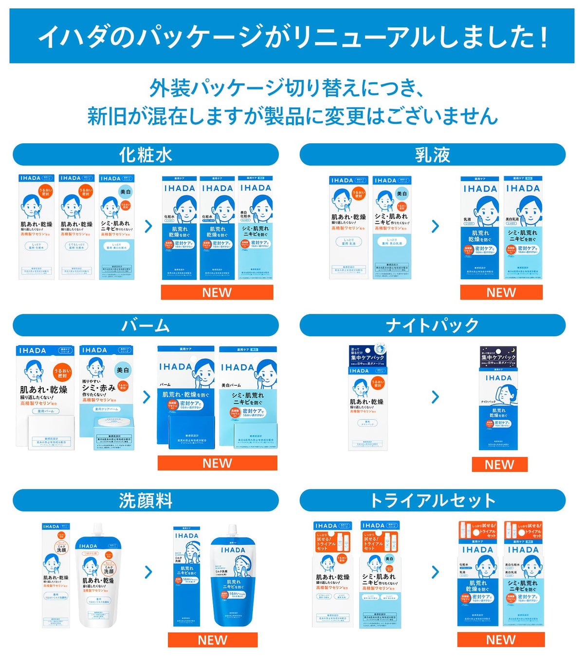 IHADA Night Pack Intensive Skin Care 70g for Japanese Skincare