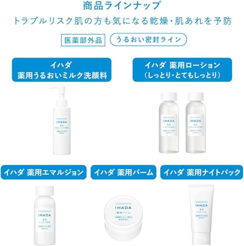 IHADA Moisturizing Lotion Fragrance-Free 180mL for Japanese Skincare
