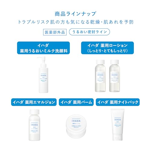 IHADA Moisturizing Lotion Fragrance-Free 180mL for Japanese Skincare