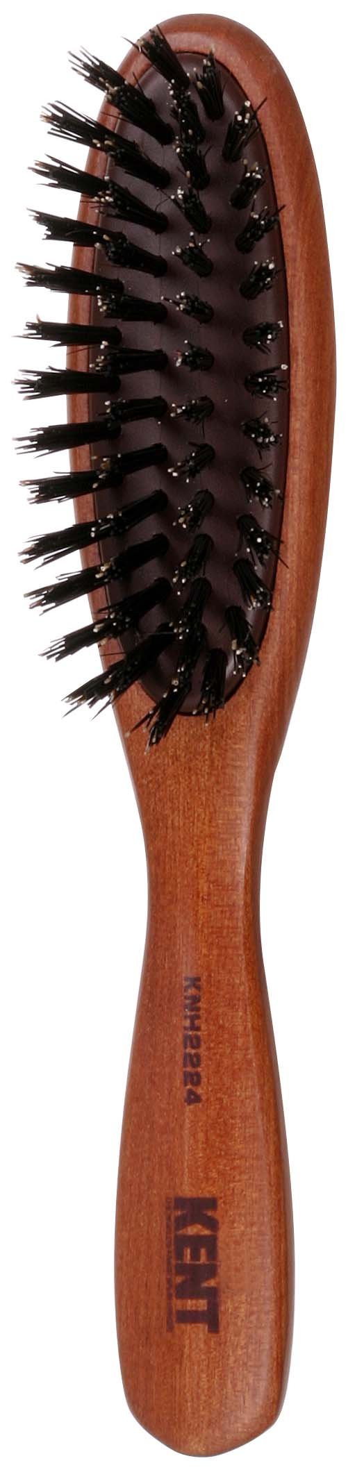 Ikemoto Brush Industry KENT KNH2224 Medium Highest-Grade Pure Boar Bristle Hairbrush, 1 Piece