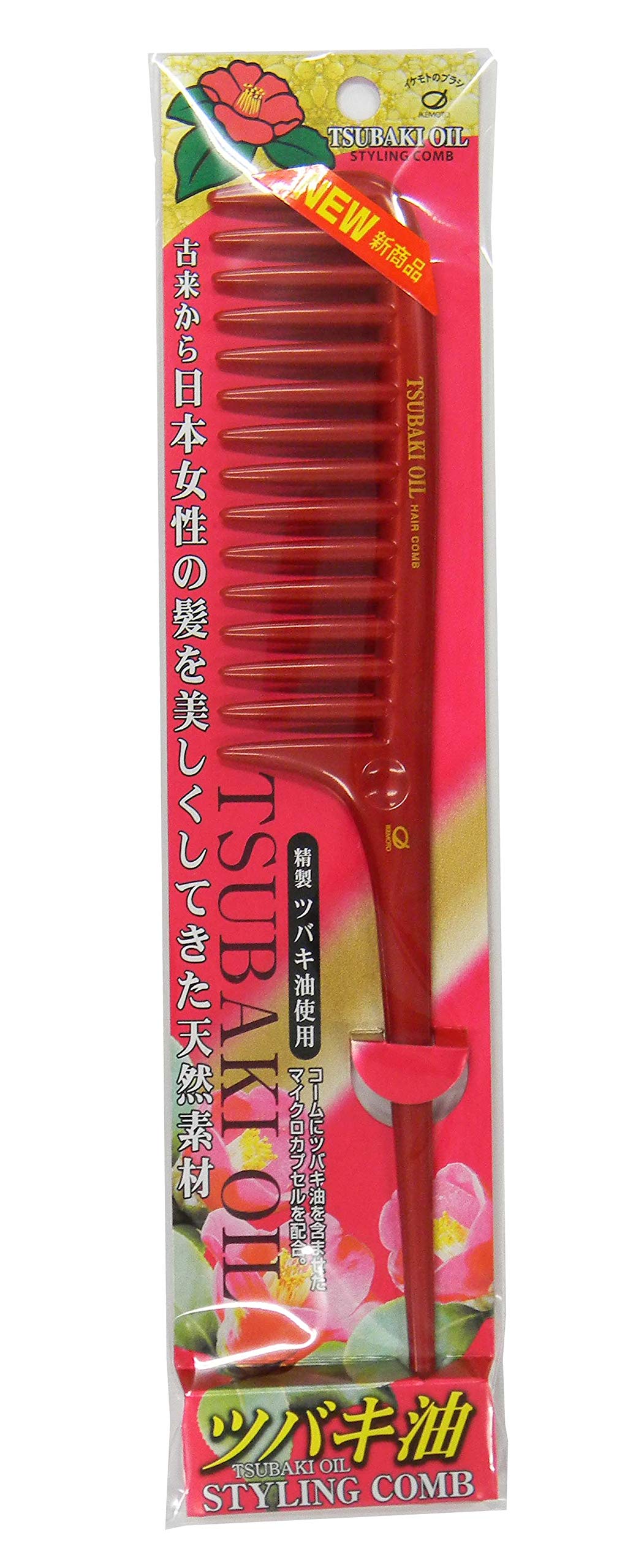 Ikemotoburashikougyou Styling Comb with Camellia Oil L Size
