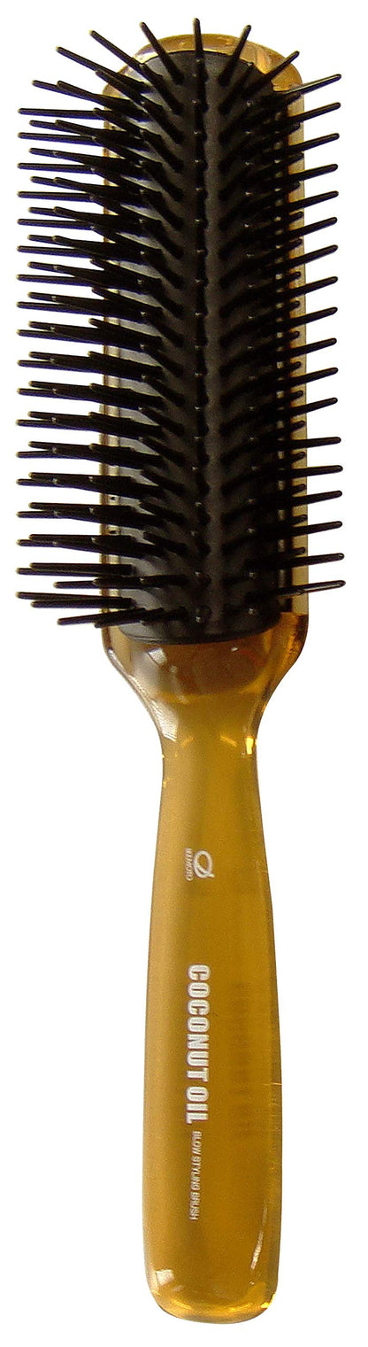 Ikemotoburashikougyou Coconut Oil Styling Brush for Smooth Hair