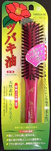 Ikemotoburashikougyou Tsubaki Oil Brushing Brush L for Japanese Hair Care