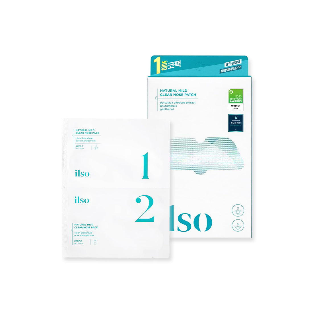 ilso Natural Mild Nose Pack for Pore Care 5 Count
