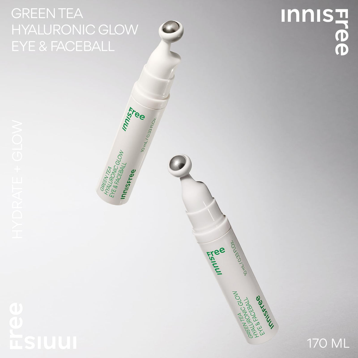 innisfree Green Tea Hyaluronic Eye and Face Ball 10ml Hydrating Serum