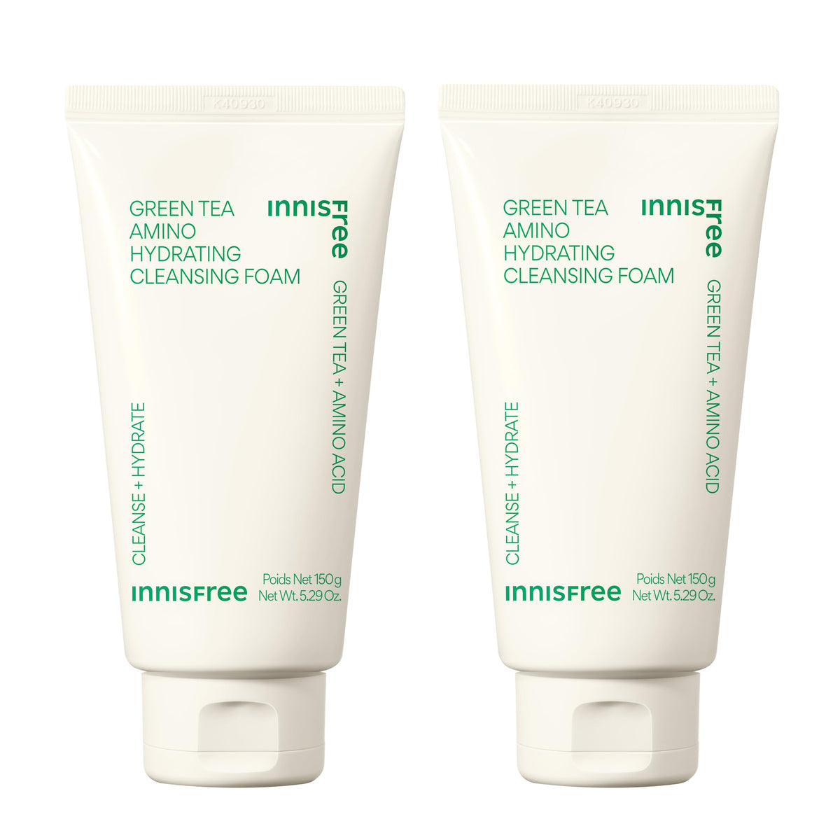 innisfree Green Tea Amino Cleansing Foam 150g Duo Set