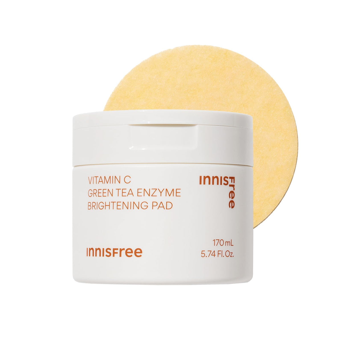 innisfree Green Tea Enzyme Brightening Pads 60 Pads for Japanese Skincare