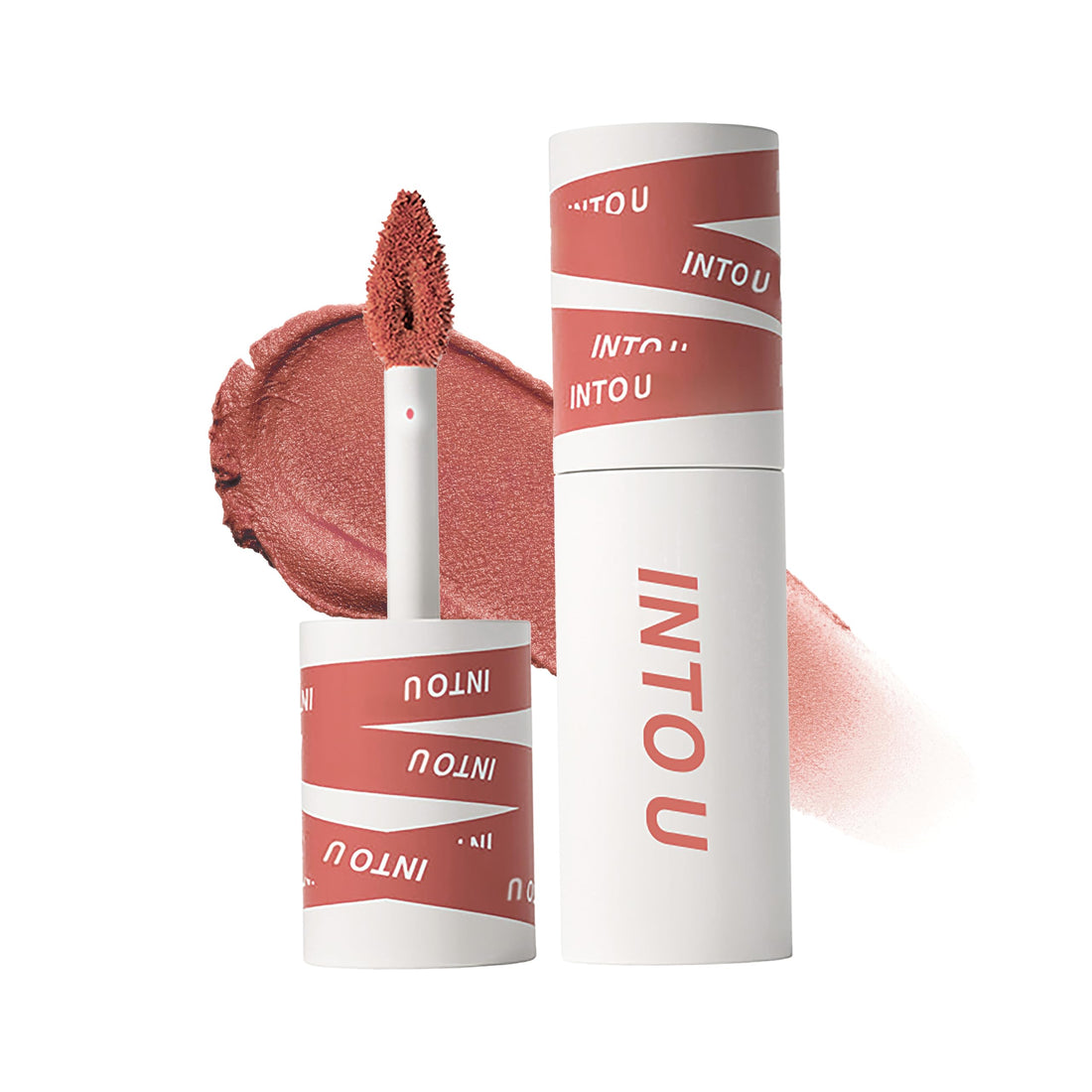 INTO U Super Matte Lip and Cheek Mud Moisturizing Red Lip