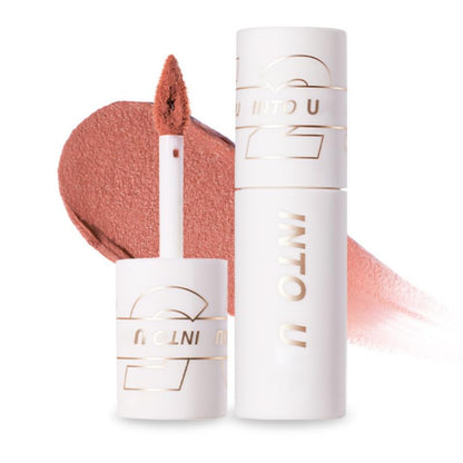 INTO U Super Matte Lip and Cheek Mud Moisturizing Red Lipstick
