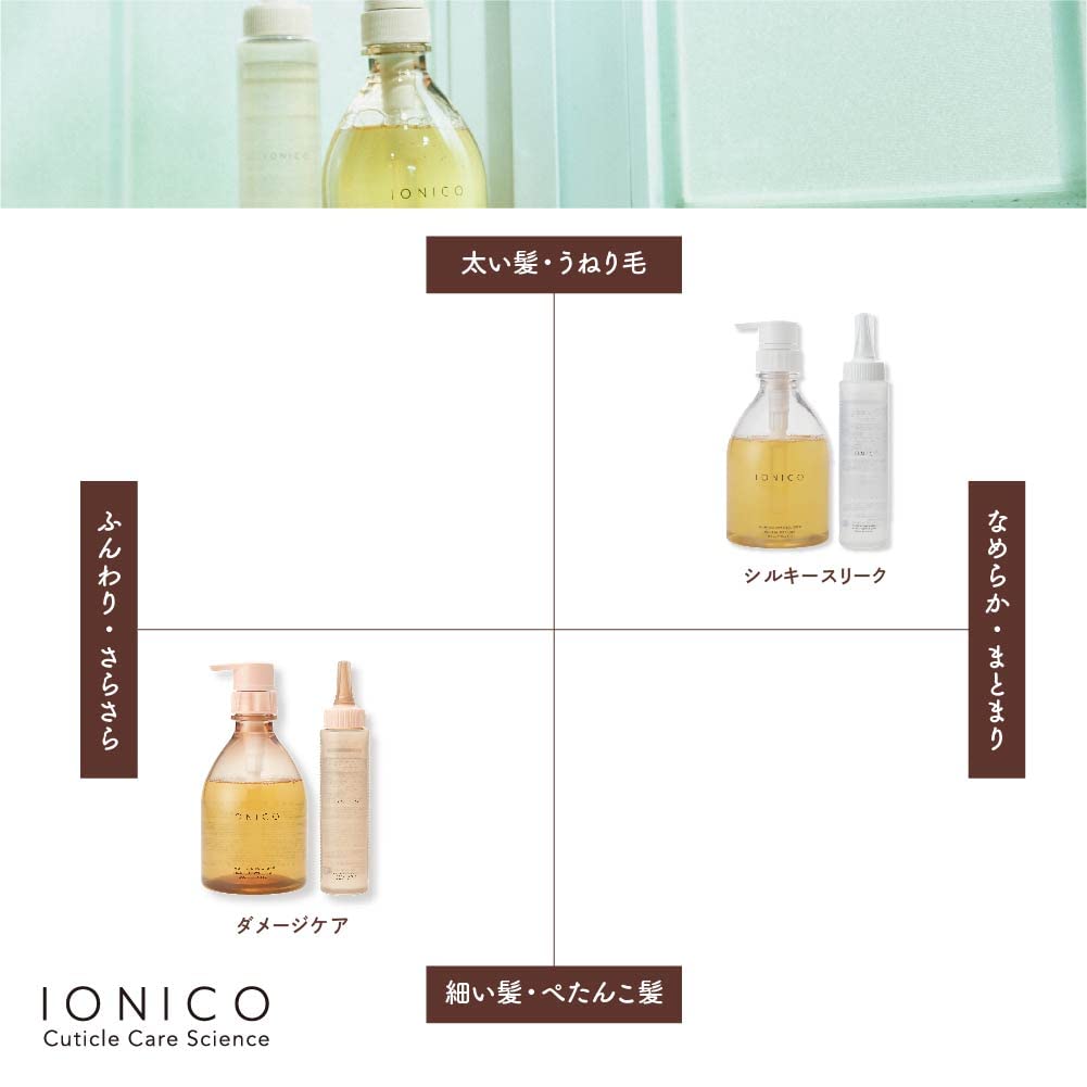 IONICO Moist Repair Shampoo Refill 380ml for Japanese Hair Care