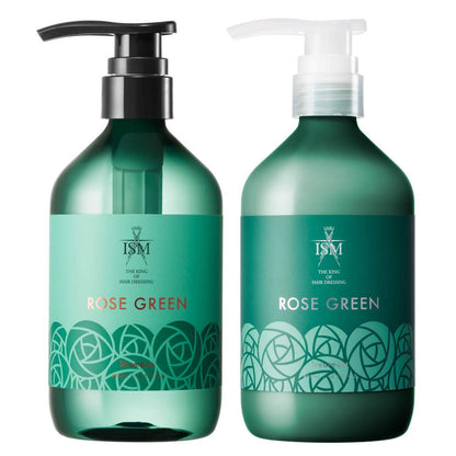 ISM Shampoo and Treatment Set Rose Green 490ml Each