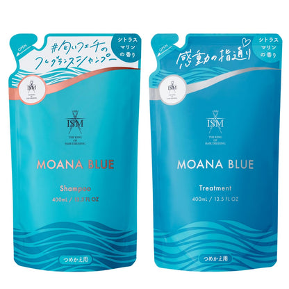 ISM Moana Blue Shampoo and Conditioner Refill Set 400ml Each
