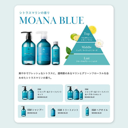 ISM Moana Blue Shampoo and Conditioner Refill Set 400ml Each