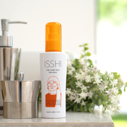 ISSHI Silky Moist Hair Milk 111g for Frizz Control and Hydration