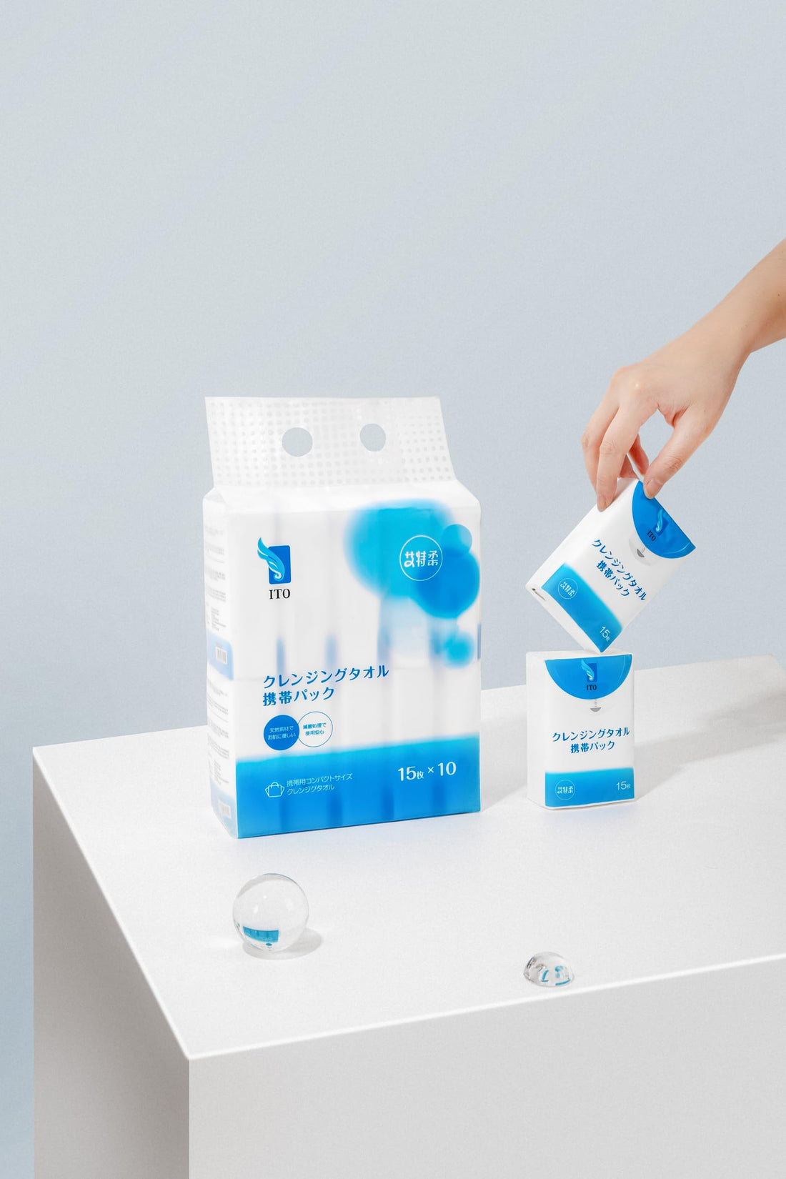 ITO CORPORATION Cleansing Towel Portable Pack 15 Sheets x 10 Packs