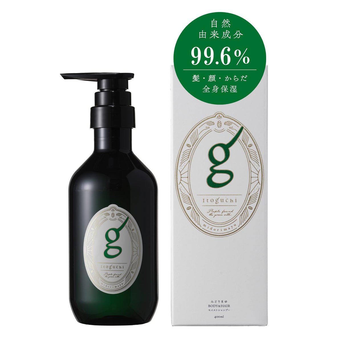 Itoguchi Moisturizing Shampoo 400mL Made with Naturally Derived Ingredients