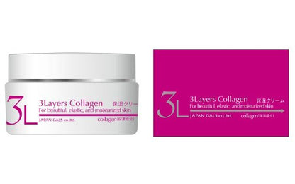 JAPAN GALS Three-Layer Moisturizing Cream for Hydrated Skin