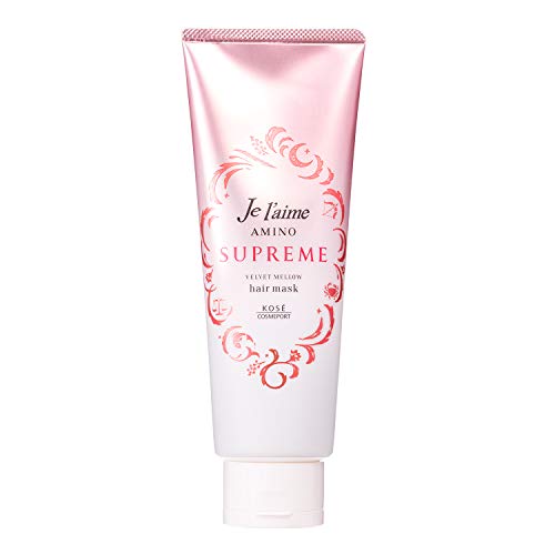 KOSE Juleam Amino Suprême Masque Capillaire (Velvet Mellow) Hydratant et Lisse 230g Parfum de Rose et de Jasmin Traitement 230 grammes (x 1)
