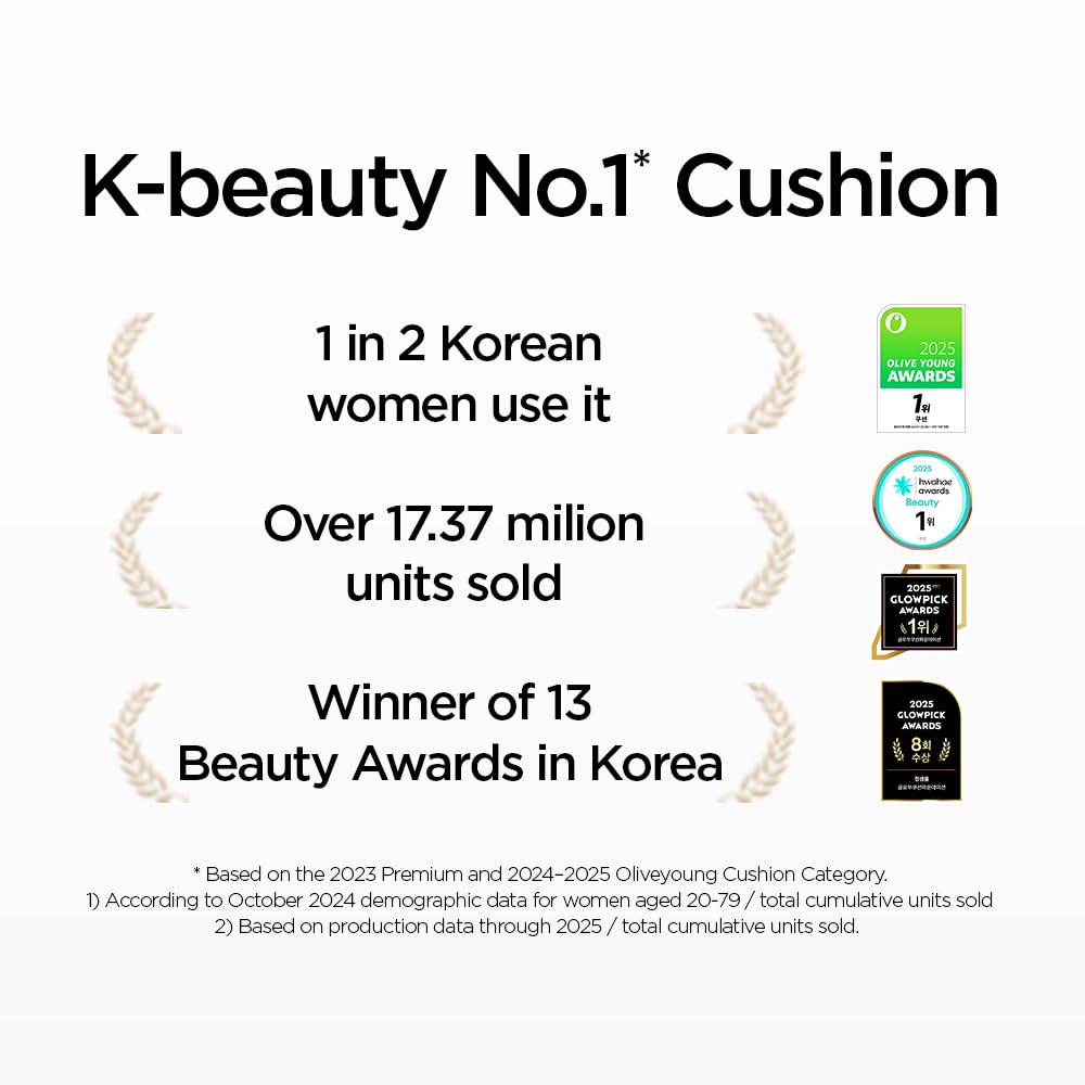 JUNG SAEM MOOL Essential Skin Nuder Cushion Set with SPF50+