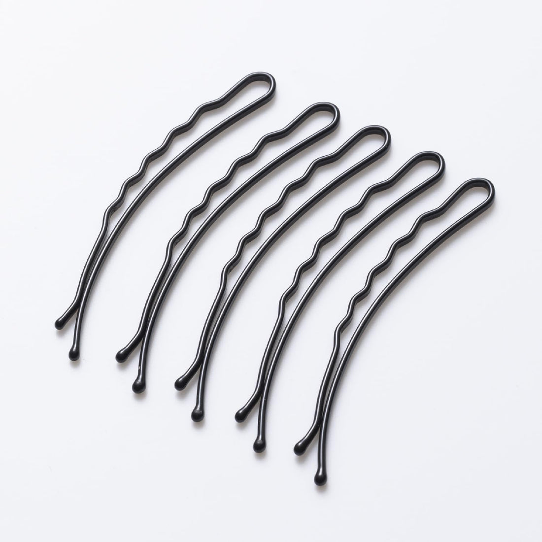 KAI SmartCute Strong Arrangement Pin L Black for Japanese Hair Care