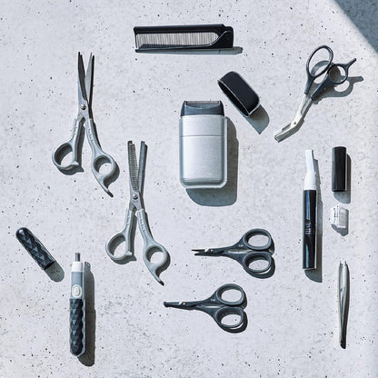 KAI Hair Cutting Set with Self-Cut Manual Stainless Steel Scissors