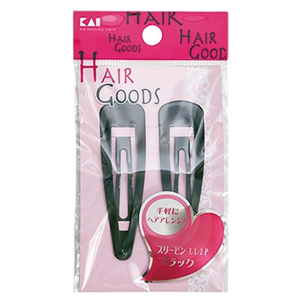 Kaijirushi Hair Goods Sleep Pins LL 2P Black