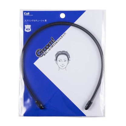Kaijirushi Groom Spring Hair Band Black Coil Type