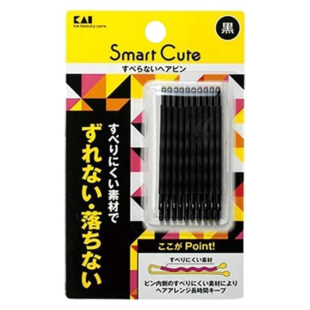 Kaijirushi SmartCute Non-Slip Hair Pin Black