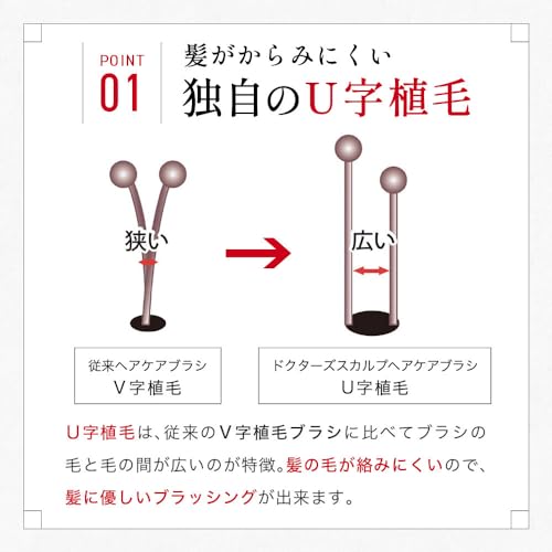 Kaijirushi Scalp Hair Care Brush Regular Black