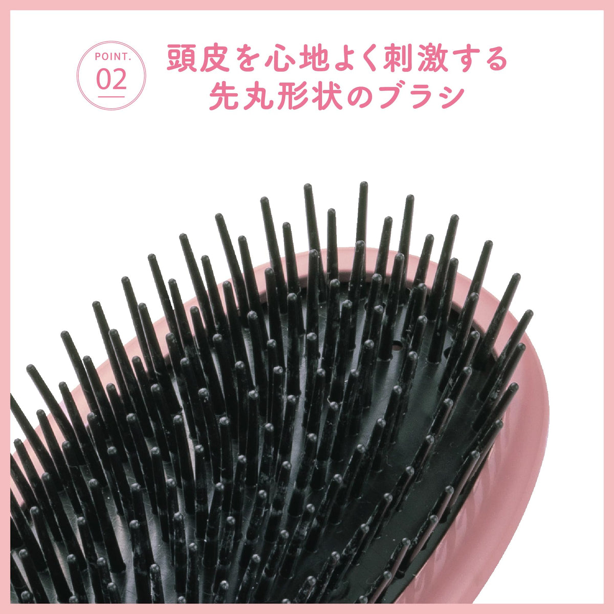 Kaijirushi Poly Hair Brush for Comfortable Scalp Care