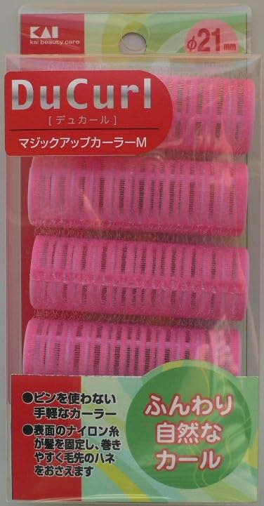 Kaijirushi Magic Up Curler M 4-Pack for Effortless Styling