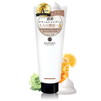 KAMIKA Cream Shampoo Tea Floral Scent 200g for Japanese Hair Care
