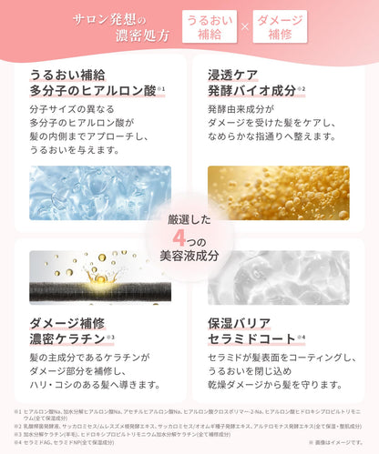 Kaminii Rich Moist Shampoo and Conditioner Set 420ml for Japanese Hair Care